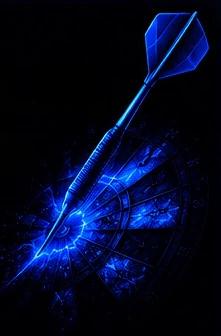 Blauer Dartpfeil